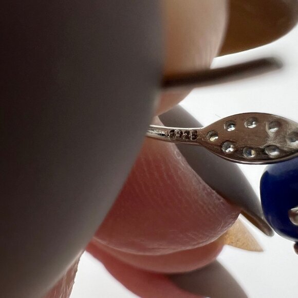 Blue Opal Drop Dangle Earrings flashy 925 Sterling Silver Jewelry Accessories - Picture 7 of 7